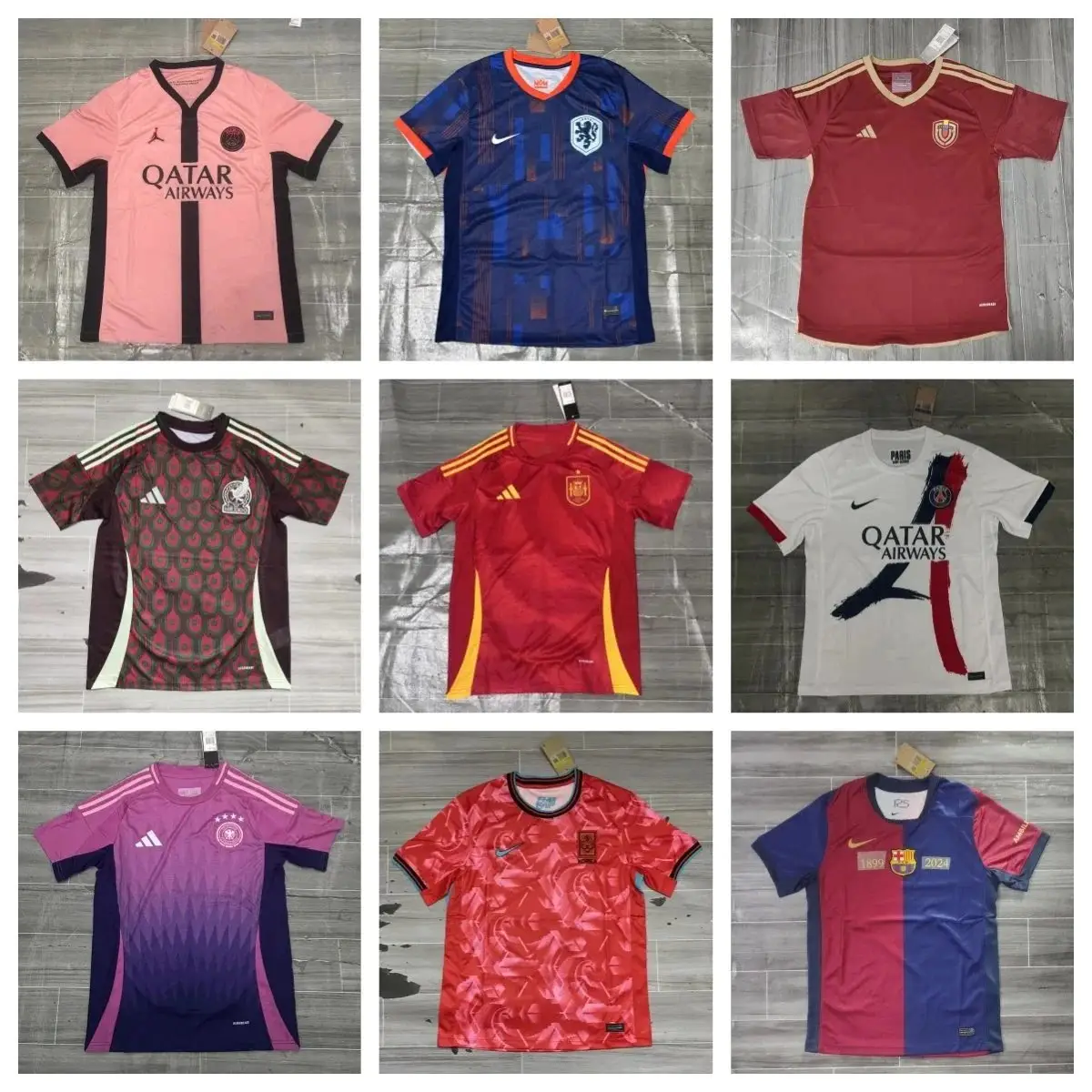 Nike/Kappa Football T-shirt(40 STYLE TOP) 1