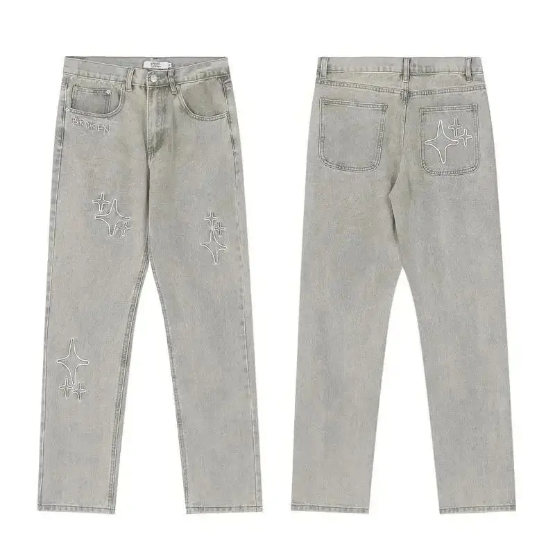 Broken Star Patch Jeans [3 styles] 2